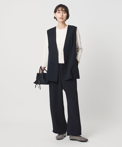 UNITED ARROWS（ユナイテッドアローズ）の「COMFY ベスト ‐防汚 UVカット ウォッシャブル‐（テーラードジャケット・レディース・ブラック/ネイビー・36/38）」の20枚目の写真