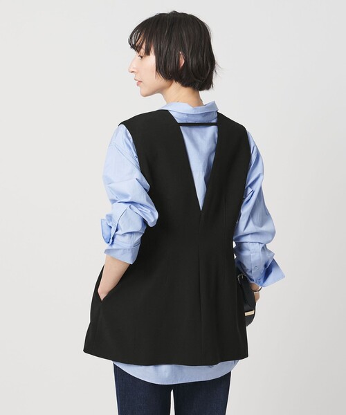 UNITED ARROWS（ユナイテッドアローズ）の「COMFY ベスト ‐防汚 UVカット ウォッシャブル‐（テーラードジャケット・レディース・ブラック/ネイビー・36/38）」の19枚目の写真