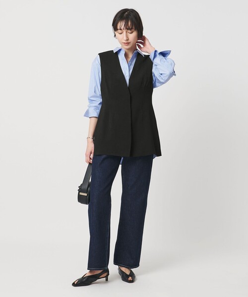 UNITED ARROWS（ユナイテッドアローズ）の「COMFY ベスト ‐防汚 UVカット ウォッシャブル‐（テーラードジャケット・レディース・ブラック/ネイビー・36/38）」の18枚目の写真