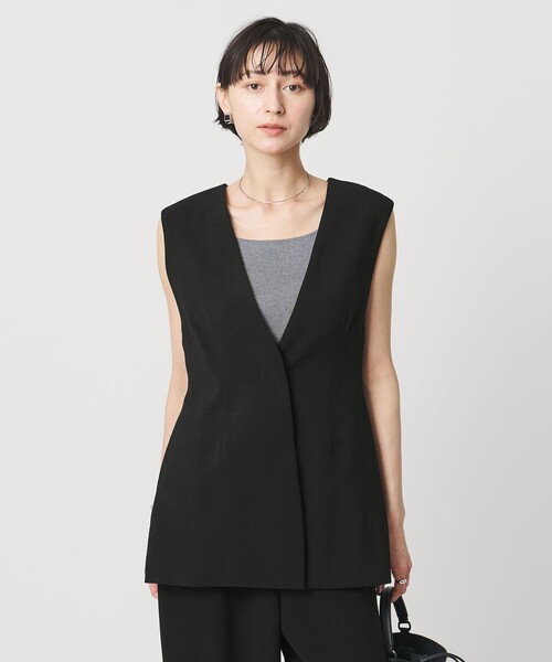 UNITED ARROWS（ユナイテッドアローズ）の「COMFY ベスト ‐防汚 UVカット ウォッシャブル‐（テーラードジャケット・レディース・ブラック/ネイビー・36/38）」の16枚目の写真