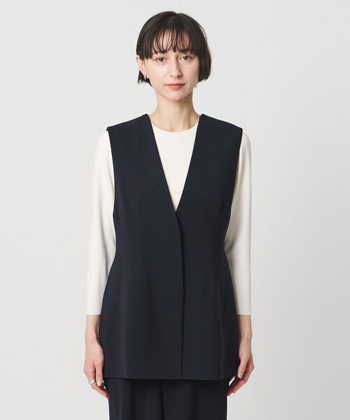 UNITED ARROWS（ユナイテッドアローズ）の「COMFY ベスト ‐防汚 UVカット ウォッシャブル‐（テーラードジャケット・レディース・ブラック/ネイビー・36/38）」の12枚目の写真