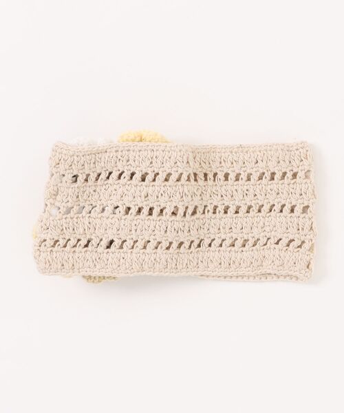 チャイハネ（チャイハネ）の「【チャイハネ】フラミナ手編みヘアバンド（ヘアバンド・レディース・ピンク/ホワイト・FREE）」の9枚目の写真