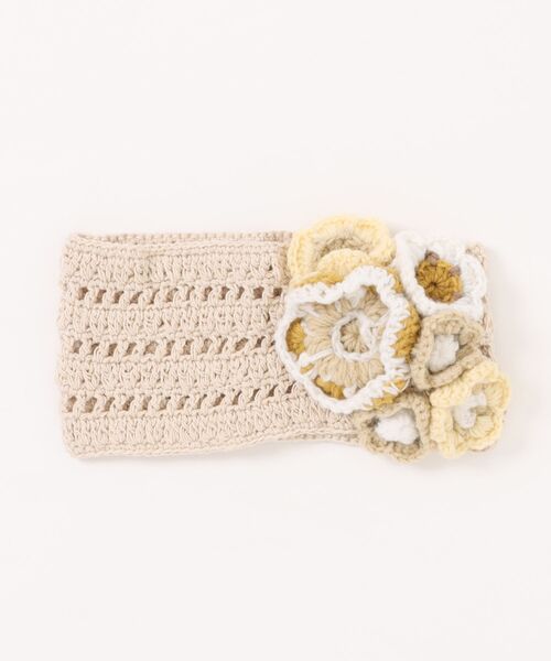 チャイハネ（チャイハネ）の「【チャイハネ】フラミナ手編みヘアバンド（ヘアバンド・レディース・ピンク/ホワイト・FREE）」の10枚目の写真