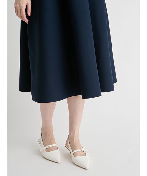 CELFORD（セルフォード）の「【UVカット】【洗える】ボウタイニットワンピース（ワンピース・レディース・ホワイト/グリーン/ダークネイビー・36/38）」の16枚目の写真