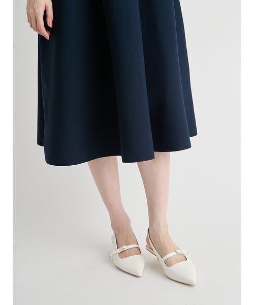 CELFORD（セルフォード）の「【UVカット】【洗える】ボウタイニットワンピース（ワンピース・レディース・ホワイト/グリーン/ダークネイビー・36/38）」の17枚目の写真