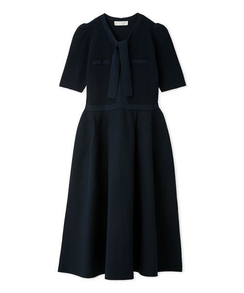 CELFORD（セルフォード）の「【UVカット】【洗える】ボウタイニットワンピース（ワンピース・レディース・ホワイト/グリーン/ダークネイビー・36/38）」の18枚目の写真
