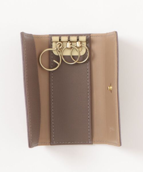 genten(ゲンテン)の「フレスコ キーケース(キーケース/キーアクセサリー・レディース・グレー系その他/ベージュ系/グリーン・FREE)」の5枚目の写真