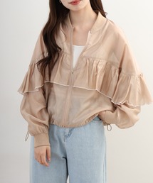 EGLANTINE（エグランティーヌ）の「EGLANTINE シアーフリルブルゾン長袖（ブルゾン）」