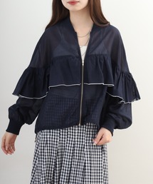 EGLANTINE シアーフリルブルゾン長袖