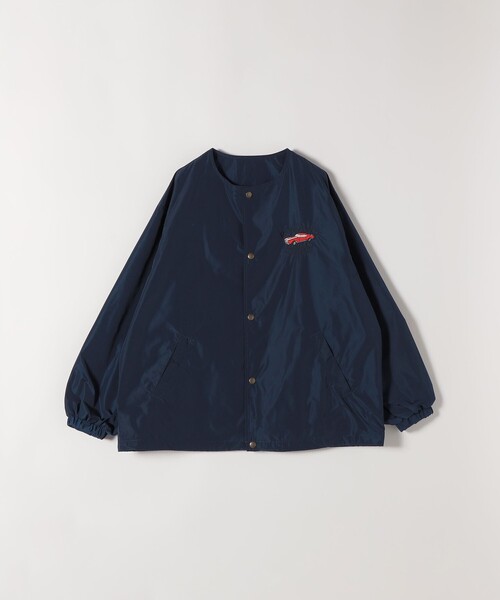 PARROTT CANVAS（パロットキャンバス）の「PARROTT CANVAS:〈洗濯機可能〉ノーカラー ジャケット（ノーカラージャケット・レディース・ブラック/ネイビー・ONE SIZE）」の2枚目の写真