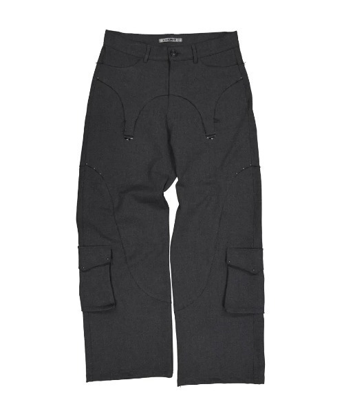 Ada.（エイダ）の「◇SETUPEXE◇ブランド直輸入正規品/ウエスタン スタッズ スラックス WESTERN STUDDED SLACKS（その他パンツ・レディース・チャコール/ブラック・M/S）」の18枚目の写真