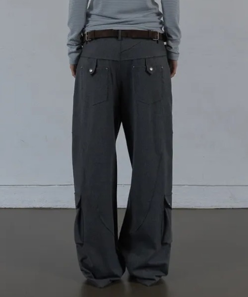 Ada.（エイダ）の「◇SETUPEXE◇ブランド直輸入正規品/ウエスタン スタッズ スラックス WESTERN STUDDED SLACKS（その他パンツ・レディース・チャコール/ブラック・M/S）」の9枚目の写真