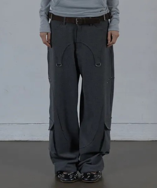 Ada.（エイダ）の「◇SETUPEXE◇ブランド直輸入正規品/ウエスタン スタッズ スラックス WESTERN STUDDED SLACKS（その他パンツ・レディース・チャコール/ブラック・M/S）」の10枚目の写真