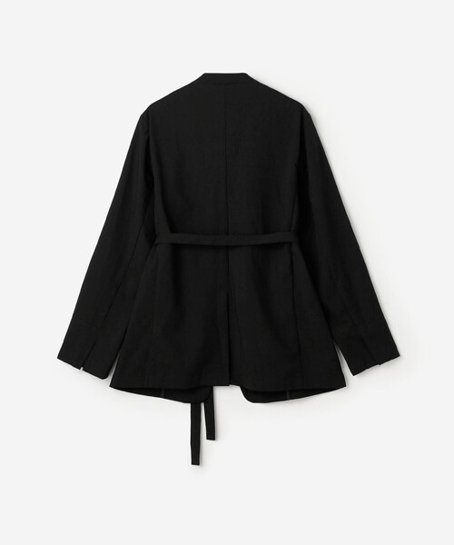 Bshop（ビショップ）の「eunoia | ノーカラージャケット WOMEN（ノーカラージャケット・レディース・ブラック・ONE）」の4枚目の写真