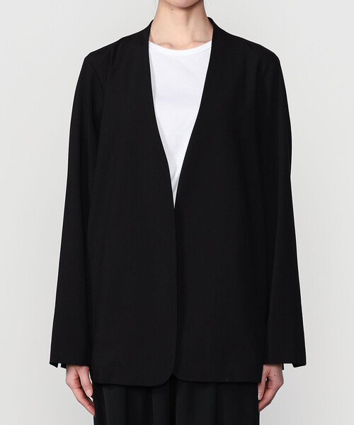 Bshop（ビショップ）の「eunoia | ノーカラージャケット WOMEN（ノーカラージャケット・レディース・ブラック・ONE）」の12枚目の写真