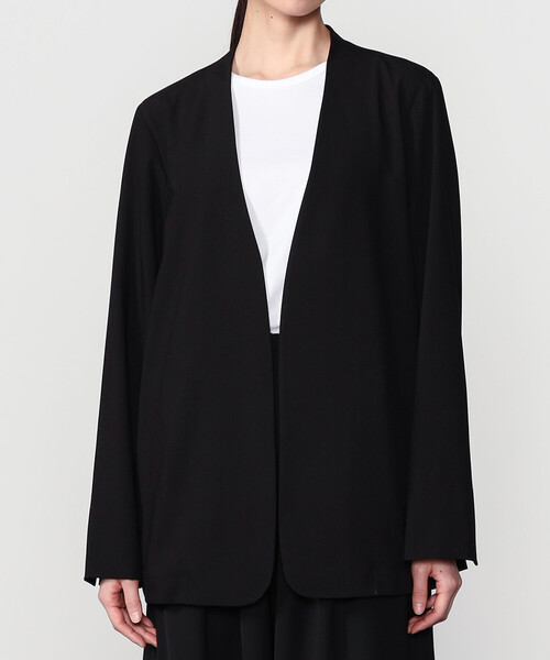 Bshop（ビショップ）の「eunoia | ノーカラージャケット WOMEN（ノーカラージャケット・レディース・ブラック・ONE）」の15枚目の写真