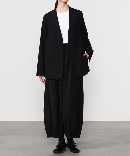 Bshop（ビショップ）の「eunoia | ノーカラージャケット WOMEN（ノーカラージャケット・レディース・ブラック・ONE）」の18枚目の写真