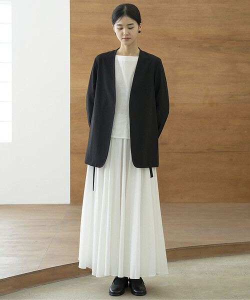 Bshop（ビショップ）の「eunoia | ノーカラージャケット WOMEN（ノーカラージャケット・レディース・ブラック・ONE）」の20枚目の写真