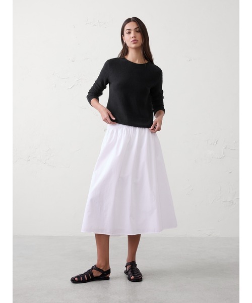 BANANA REPUBLIC FACTORY STORE（バナナリパブリック ファクトリーストア）の「BANANA REPUBLIC FACTORY STORE　　テクスチャーステッチ タイバック セーター（ニット/セーター・レディース・ブラック/ホワイト・XS/L/M/S）」の6枚目の写真