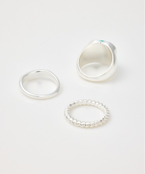 RODEO CROWNS WIDE BOWL（ロデオクラウンズワイドボウル）の「ハートモチーフアソートリングセット（リング・レディース・ホワイト/ミント/ピンク・FREE）」の8枚目の写真