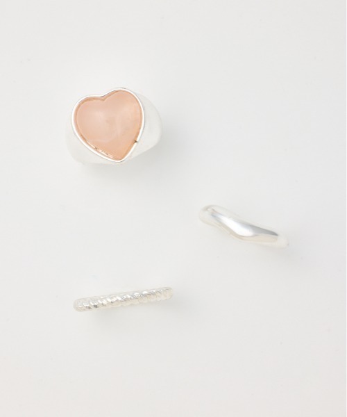 RODEO CROWNS WIDE BOWL（ロデオクラウンズワイドボウル）の「ハートモチーフアソートリングセット（リング・レディース・ホワイト/ミント/ピンク・FREE）」の10枚目の写真