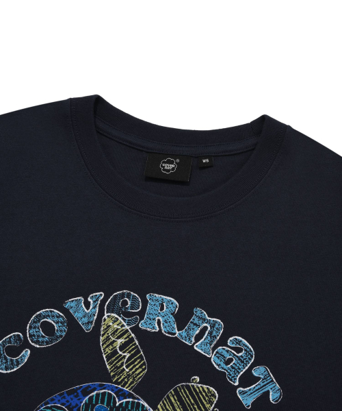 COVERNAT WOMAN(カバーナットウーマン)の「ウィメンズドゥードゥルタートルTシャツネイビー(Tシャツ/カットソー・レディース・その他・LARGE/WS/WM)」の4枚目の写真