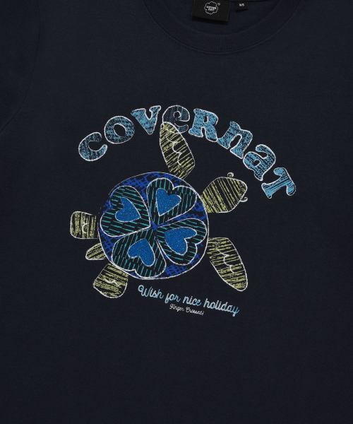 COVERNAT WOMAN(カバーナットウーマン)の「ウィメンズドゥードゥルタートルTシャツネイビー(Tシャツ/カットソー・レディース・その他・LARGE/WS/WM)」の6枚目の写真