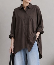 ゆったりロングシャツチュニック