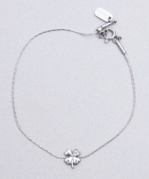 Zoule（ゾーラ）の「Zoule ゾーラ：STAINLESS ステンレスシリーズ　Happy motif　Stainless V-24　クローバー　ブレスレット（ブレスレット）」