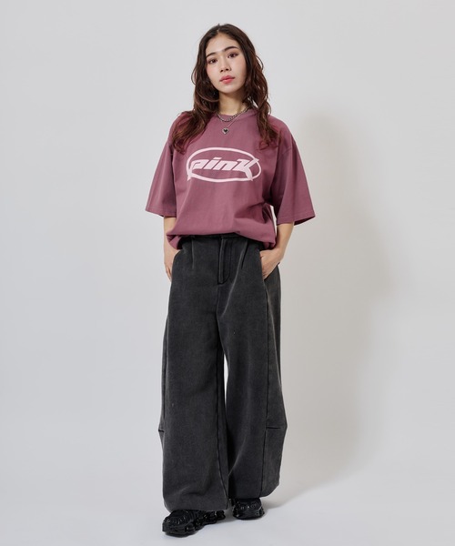 atmos pink(アトモスピンク)の「atmos pink Curve Sweat Pants / アトモス ピンク カーブ スウェット パンツ(スウェットパンツ・レディース・グレー/ピンク/チャコール・FREE)」の21枚目の写真