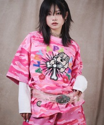 【GALFY/ガルフィー】おしゃぶりワンワンカラフルロゴTee