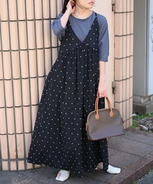 【indian Cotton Collection】インド綿フレアキャミワンピース