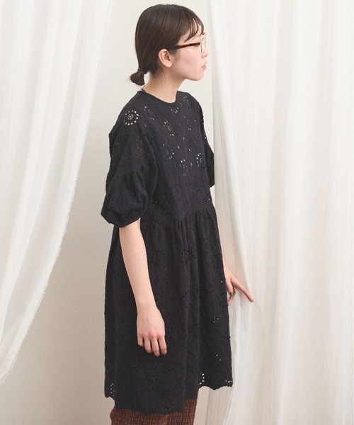 fig Ｌondon（フィグロンドン）の「_Agnes mini dress（ワンピース・レディース・ブラック/アイボリー・FREE）」の18枚目の写真