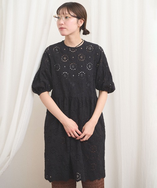 fig Ｌondon（フィグロンドン）の「_Agnes mini dress（ワンピース・レディース・ブラック/アイボリー・FREE）」の19枚目の写真