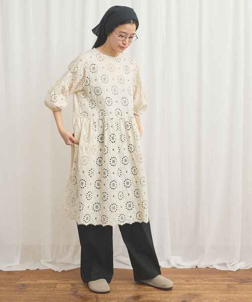 fig London(フィグロンドン)の「Agnes mini dress(ワンピース・レディース・ブラック/アイボリー・FREE)」の19枚目の写真