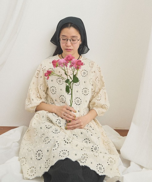 fig London(フィグロンドン)の「Agnes mini dress(ワンピース・レディース・ブラック/アイボリー・FREE)」の4枚目の写真