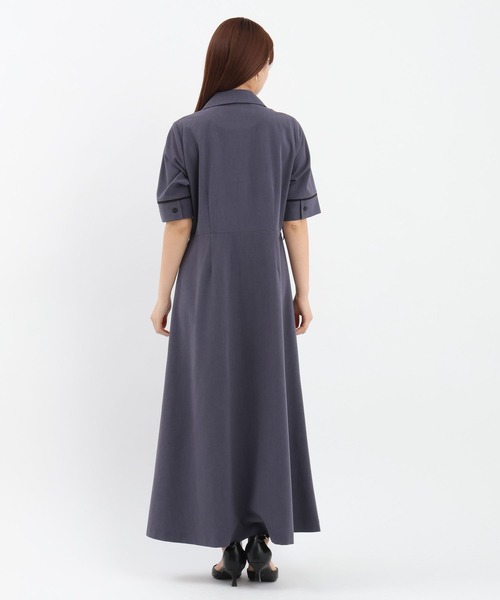 Andemiu(アンデミュウ)の「パイピングトレンチワンピース659291(ワンピース・レディース・ベージュ/ネイビー/コーラル・FREE)」の18枚目の写真
