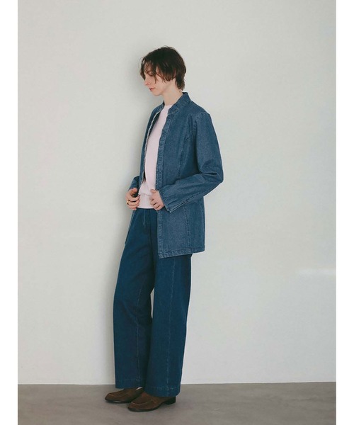 HER.(ハー)の「ルーズストレートデニム(その他パンツ・レディース・ホワイト/ダークインディゴブルー/ブラック・1/2)」の15枚目の写真
