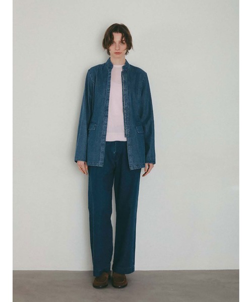 HER.(ハー)の「ルーズストレートデニム(その他パンツ・レディース・ホワイト/ダークインディゴブルー/ブラック・1/2)」の19枚目の写真