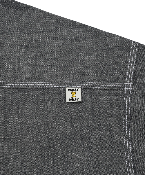 Wacky WiLLy(ワッキーウィリー)の「シャンブレー半袖シャツネイビー(シャツ/ブラウス・レディース・その他・SMALL/MEDIUM/LARGE/X-LARGE)」の8枚目の写真