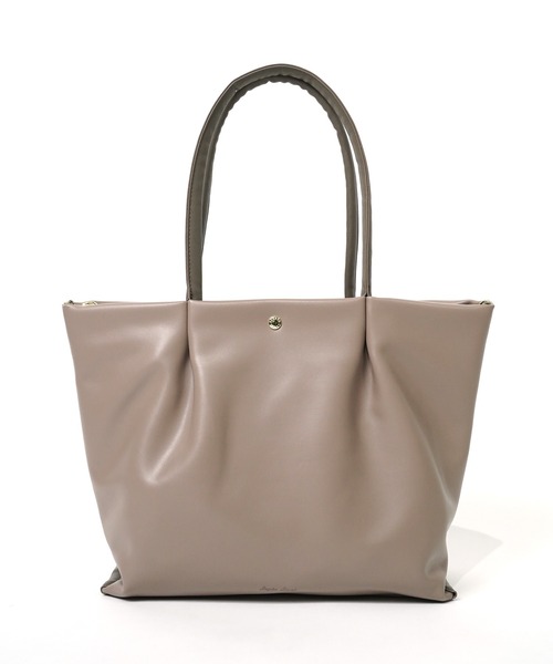 Legato Largo(レガートラルゴ)の「"02"≪Legato Largo≫肩楽 5ポケット/11L フェイクレザー トートバッグ(トートバッグ・レディース・アイボリー/ブラック/グレイッシュベージュ・ONE SIZE)」の13枚目の写真