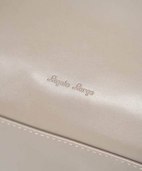 Legato Largo(レガートラルゴ)の「"02"≪Legato Largo≫肩楽 5ポケット/11L フェイクレザー トートバッグ(トートバッグ・レディース・アイボリー/ブラック/グレイッシュベージュ・ONE SIZE)」の21枚目の写真