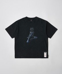 【ADAMPATEK/アダムパテック】RED:BANSHEE SPIKE THRONE Graphic short sleeve t-shirt プリントTEE