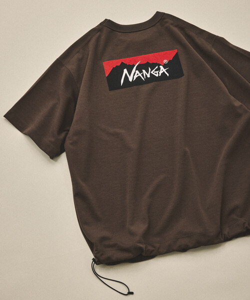NANGA(ナンガ)の「NANGA/ナンガ 新色追加 別注 neo-PRO スピンドル バックプリントTシャツ/日本製/遮熱/UVカット/吸水速乾/リラックスフィット(Tシャツ/カットソー・メンズ・ホワイト/ブラウン/チャコールグレー/ブラック・SMALL/MEDIUM/LARGE/X-LARGE)」の7枚目の写真