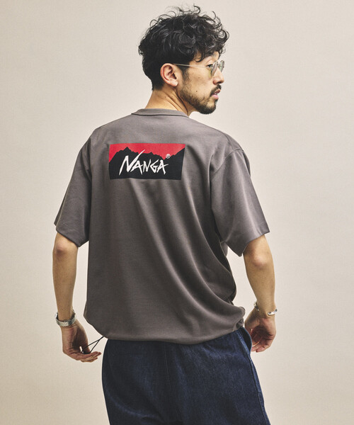 NANGA(ナンガ)の「NANGA/ナンガ 新色追加 別注 neo-PRO スピンドル バックプリントTシャツ/日本製/遮熱/UVカット/吸水速乾/リラックスフィット(Tシャツ/カットソー・メンズ・ホワイト/ブラウン/チャコールグレー/ブラック・SMALL/MEDIUM/LARGE/X-LARGE)」の16枚目の写真