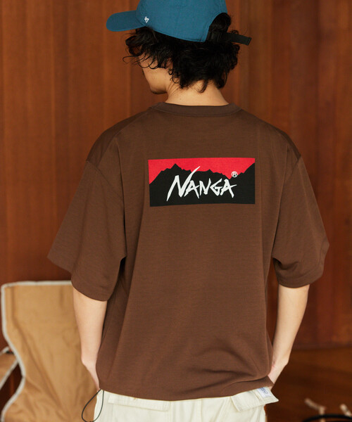 NANGA(ナンガ)の「NANGA/ナンガ 新色追加 別注 neo-PRO スピンドル バックプリントTシャツ/日本製/遮熱/UVカット/吸水速乾/リラックスフィット(Tシャツ/カットソー・メンズ・ホワイト/ブラウン/チャコールグレー/ブラック・SMALL/MEDIUM/LARGE/X-LARGE)」の21枚目の写真