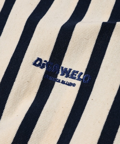 DIGAWEL(ディガウェル)の「Stripe T-shirt(Tシャツ/カットソー・メンズ・ベージュ×ブラック/ホワイト×ブラック・2)」の7枚目の写真
