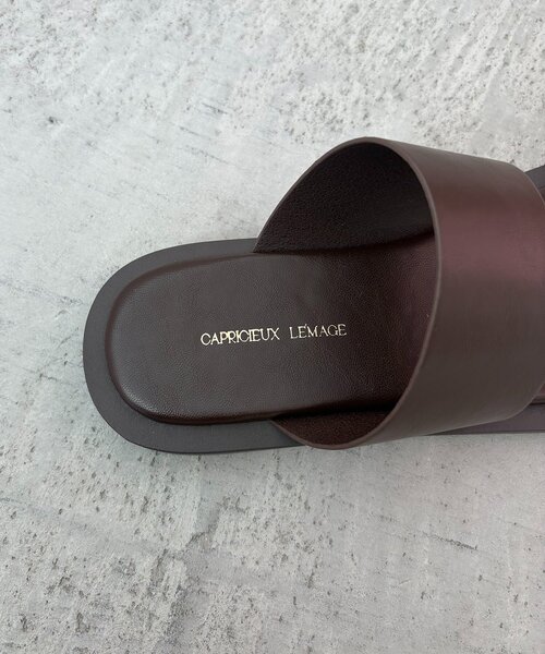 CAPRICIEUX LE'MAGE（カプリシューレマージュ）の「メタルトングサンダル（パンプス・レディース・ブラウン/ブラック・36/37/38）」の9枚目の写真