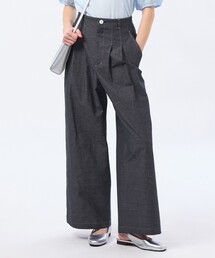 MACKINTOSH PHILOSOPHY | ハケメコットンリネンタックパンツ(デニムパンツ)