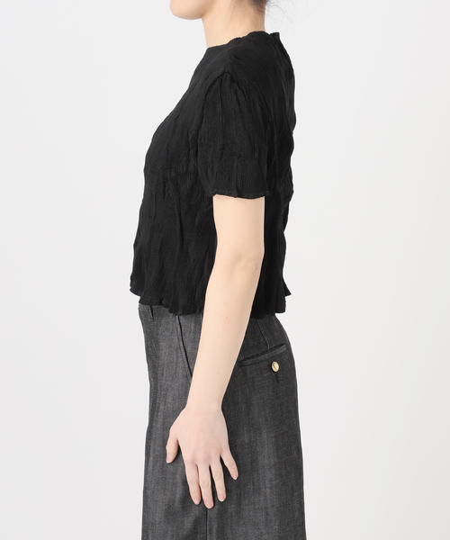 Gongdid Design(ゴンディッドデザイン)の「【Gongdid Design】 Carry Over_Wavy_Crop Top:トップス(Tシャツ/カットソー・レディース・アイボリー/ブラック/ライトグレー・FREE)」の20枚目の写真